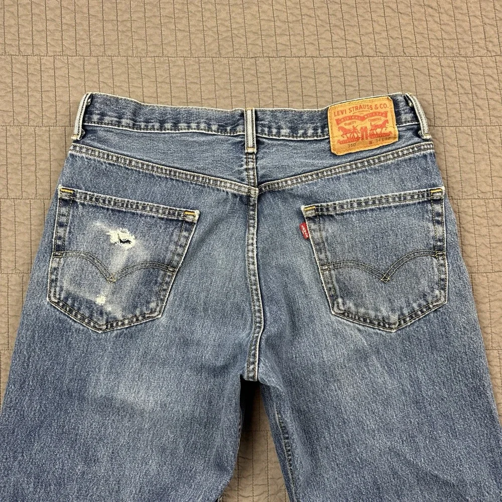 Levi's 550 Jeans Men's 34x32 (32x31) Blue Relaxed Fit Denim Medium Wash Y2K‎